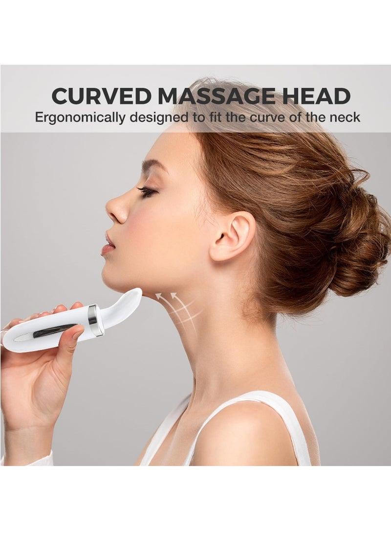 إسكدنيا Face Massager Neck Lifting Massager Electric Face Massager with 3 Modes 45°C for Skin Tightening Neck Tightening EMS Massage Face Tightening Firming (No Roller) - Image 4