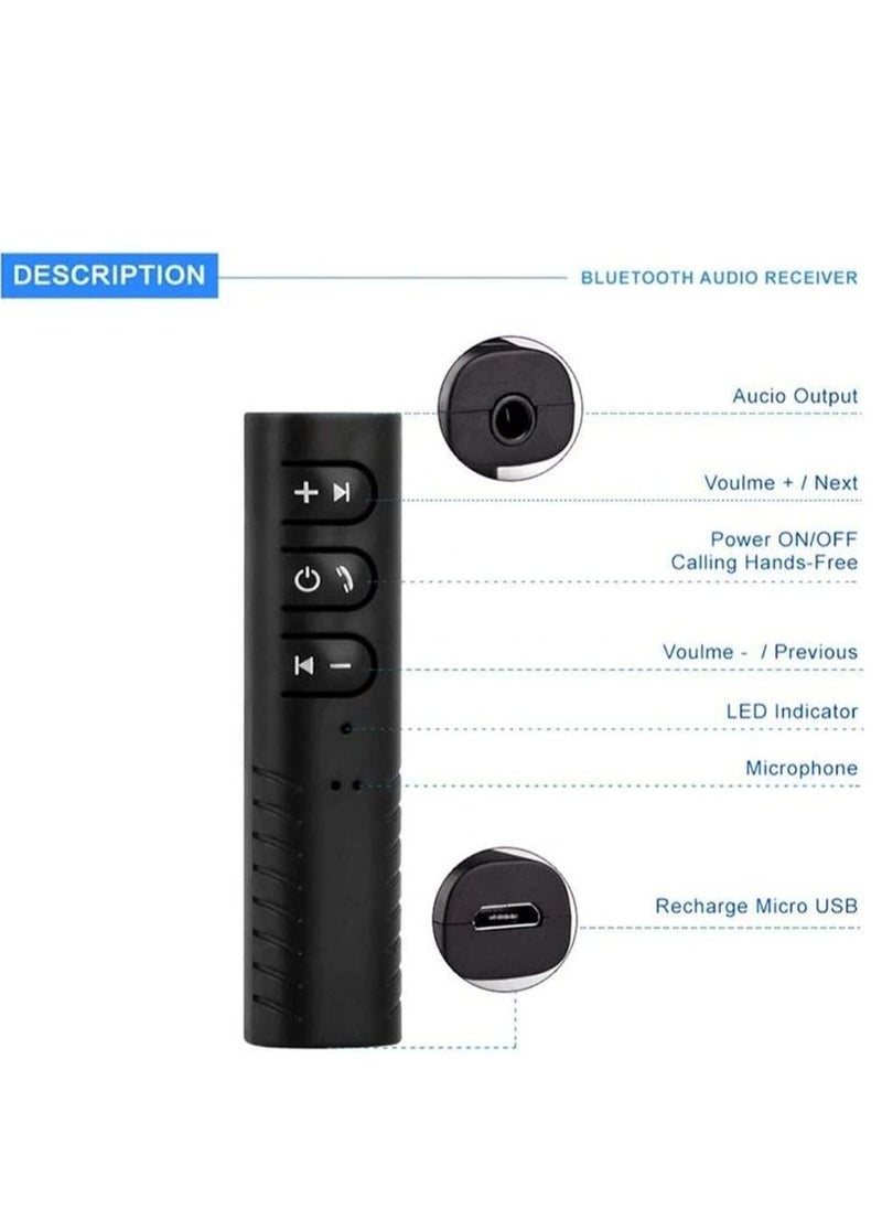 Gravity 3.5mm jack Bluetooth Car Kit Hands free Music Audio Receiver Adapter Universal Auto AUX Kit for Speaker Headphone Car Stereo - Image 2