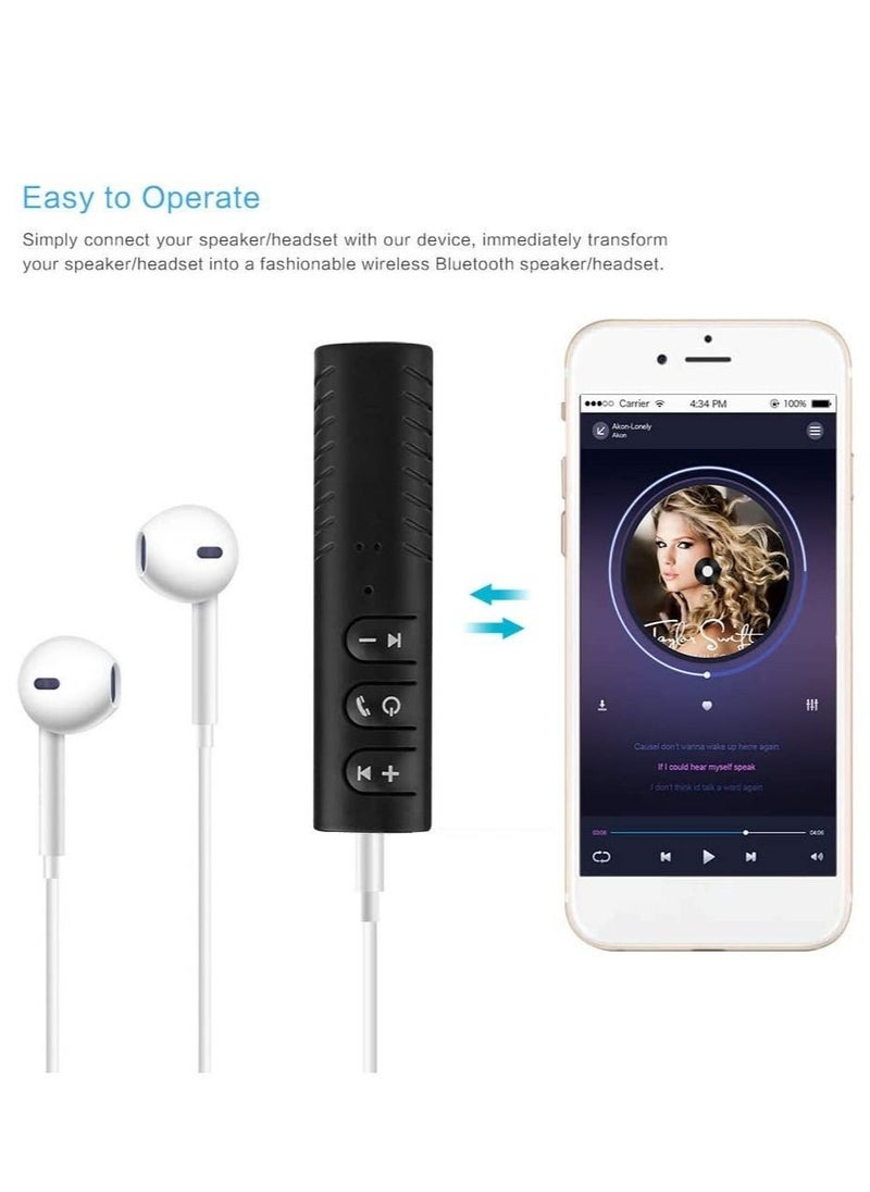 Gravity 3.5mm jack Bluetooth Car Kit Hands free Music Audio Receiver Adapter Universal Auto AUX Kit for Speaker Headphone Car Stereo - Image 5
