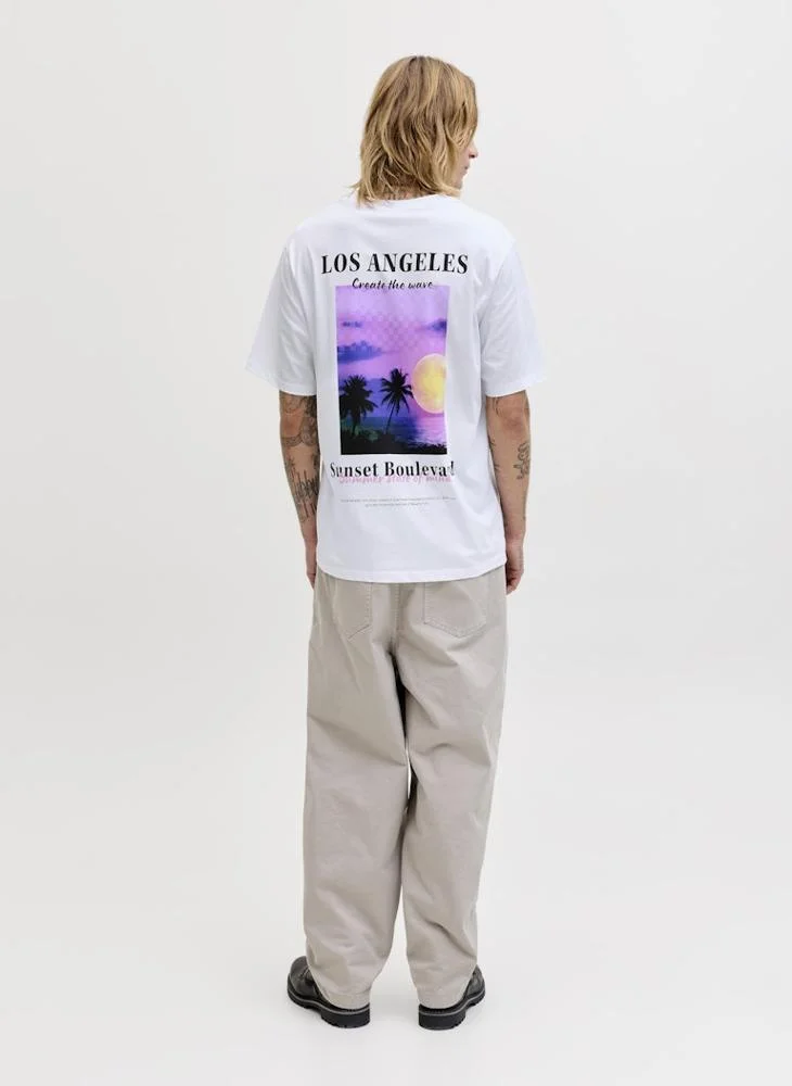 JACK & JONES Photoprint Crew neck relaxed fit T-shirt