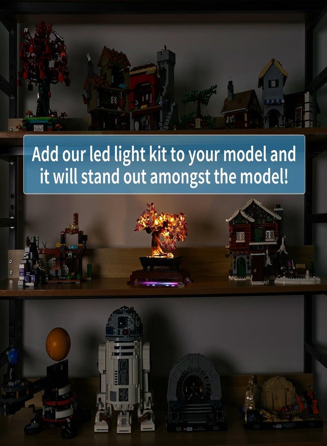 طقم إضاءة BrickSoul متوافق مع مجموعة بناء أشجار بونساي ليغو 10281، ملحقات إضاءة بتصميم مطور لمحبي ليغو، لا يشمل نموذج 10281 - Image 5