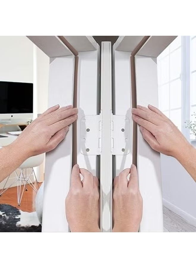 شريط لاصق ذاتي اللصق من الفوم بطول 6 متر لمنع تسرب الهواء والهواء والغبار والفجوات للنوافذ والابواب والنوافذ سهل التركيب (ابيض) - Image 3