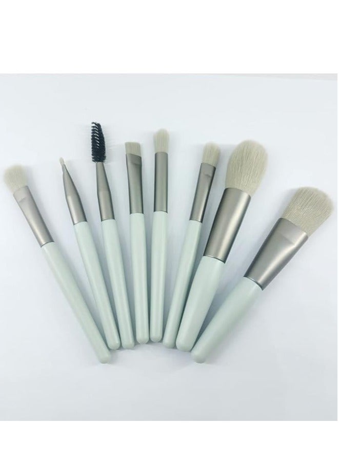 Makeup Brushes Set 8pcs Grey