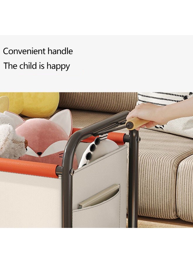 BLOOMING TIME Home Multifunctional Storage Utility Cart, Mobile Storage Bin, Ideal For Home Clothing Storage, Toy Storage, Snack Storage, Book Storage, Sundries Storage, Indoor Multifunctional Cart  Toy Storage Box, Large-Capacity Classified Storage Basket For Bedroom Living Room - Image 2