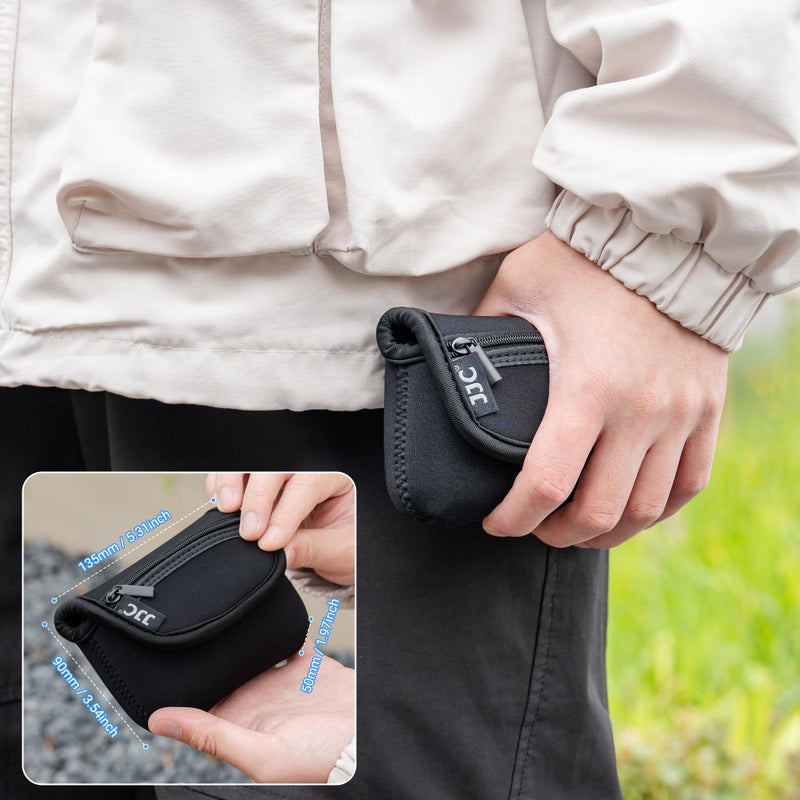 JJC Neoprene Compact Digital Camera Case Travel Pouch for Sony ZV-1 RX100 VII VA VI V IV III II DSC W800 W830 WX500 HX99 HX90V HX80 for Canon G7X III II G9X II SX740 SX730 SX620 SX610 ELPH 360 190 180 - Image 5