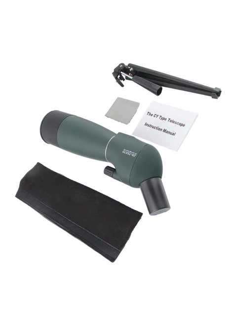 25-75 * 70 Angled Spotting Scope Zoom Lens Waterproof With Tripod Phone Adapter High Definition Night Vision Watching Telescope