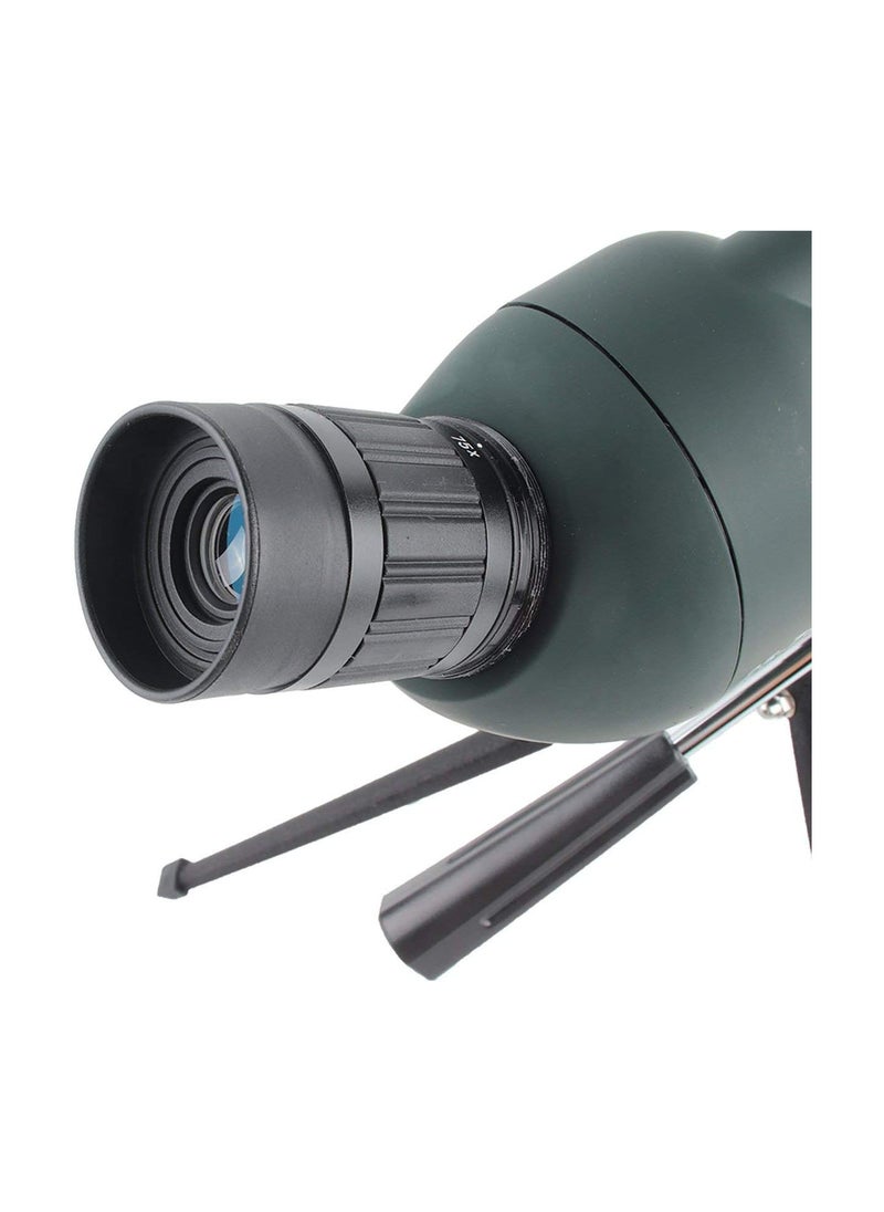 25-75 * 70 Angled Spotting Scope Zoom Lens Waterproof With Tripod Phone Adapter High Definition Night Vision Watching Telescope