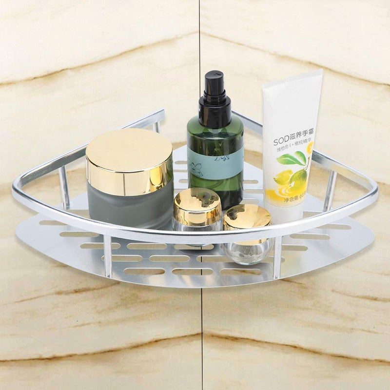 Lomesh Bathroom Shelves Multipurpose Kitchen Bathroom Toilet Corner Shelf Wall-Mounted Cosmetic Shampoo Soap Holder Triangular Storage Shelve Shower Deck Caddy Organizer Rack Basket - Image 4