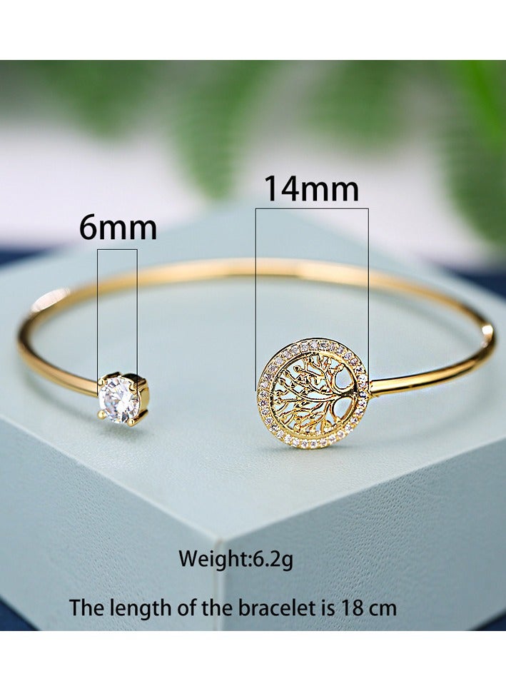 Stylish Gold meet with Diamond Bracelet - Image 3