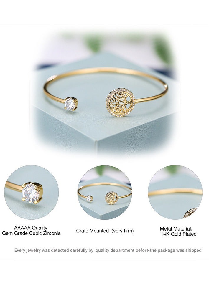 Stylish Gold meet with Diamond Bracelet - Image 4