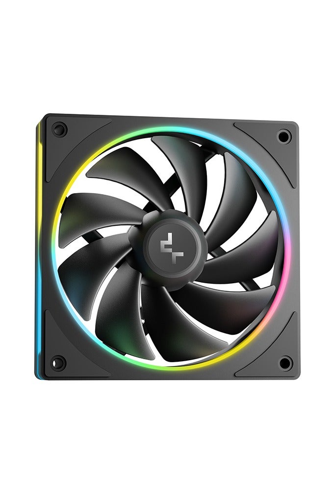 DEEPCOOL LM360 360mm AIO Liquid CPU Cooler, 6th Gen Pump, 3x 120mm ARGB PWM Fans, 2.4" IPS LCD Screen (MP4/GIF/Stats Display), Anti-Leak Tech, White Color, Intel & AMD Compatible, Quiet Operation ≤36.07 dB, 410mm Tubing, Gen 6 FOC Motor, Custom Display via DeepCreative Software, Black | R-LM360-BKDMMC-1  - Image 5