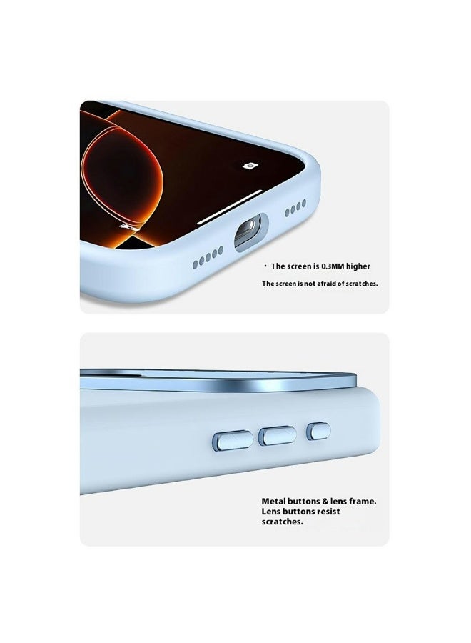 جيرفور غطاء سيليكون سائل فاخر عالي الجودة لهاتف Apple iPhone 17 Pro 5G 2025 (MCRPSN) - وردي فاتح - Image 2