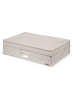 COMPACTOR Space Saving Rigid Zipper Closure Underbed Vacuum Storage Box Beige and Clear 180 L RAN7118  - Image 3