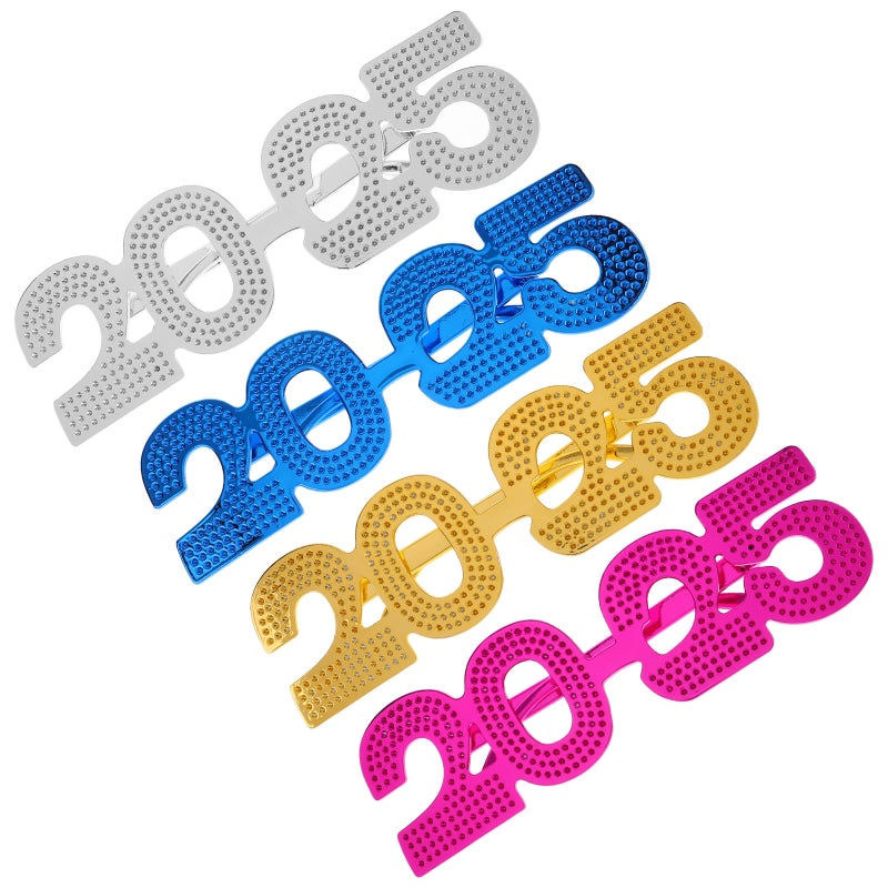 📦 نظارات احتفالية لعيد رأس السنة 2025 بألوان متنوعة ٨ قطع - Image 5