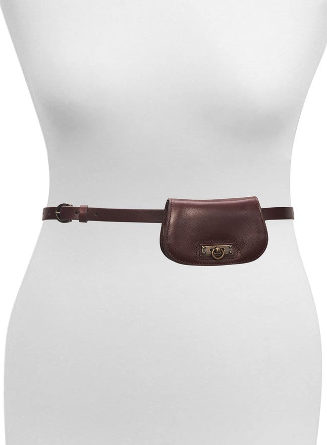 Frye Women's Farrah Leather Belt Bag, Dark Brown, Large/X-Large - Image 5