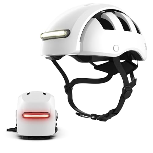 FEND Super Plus Folding Bike Helmet with Lights – Patented Smart-Fold 50% Compact Design, Ultra-Bright USB-C Front & Rear LEDs, CPSC/EN1078 Certified, for Adults, Commuters, E-Bikes, Scooters - Image 1