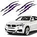 YGMONER Claw Mark Car Decals 16 Inch Car Headlight Stickers Monster Claw Scratch Sticker for Dodge Challenger Charger Pack of 2 Purple - Image 2