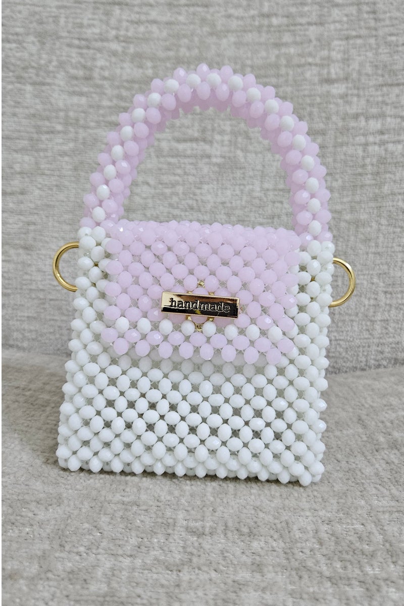 Handmade Crystal beaded bag - Image 1