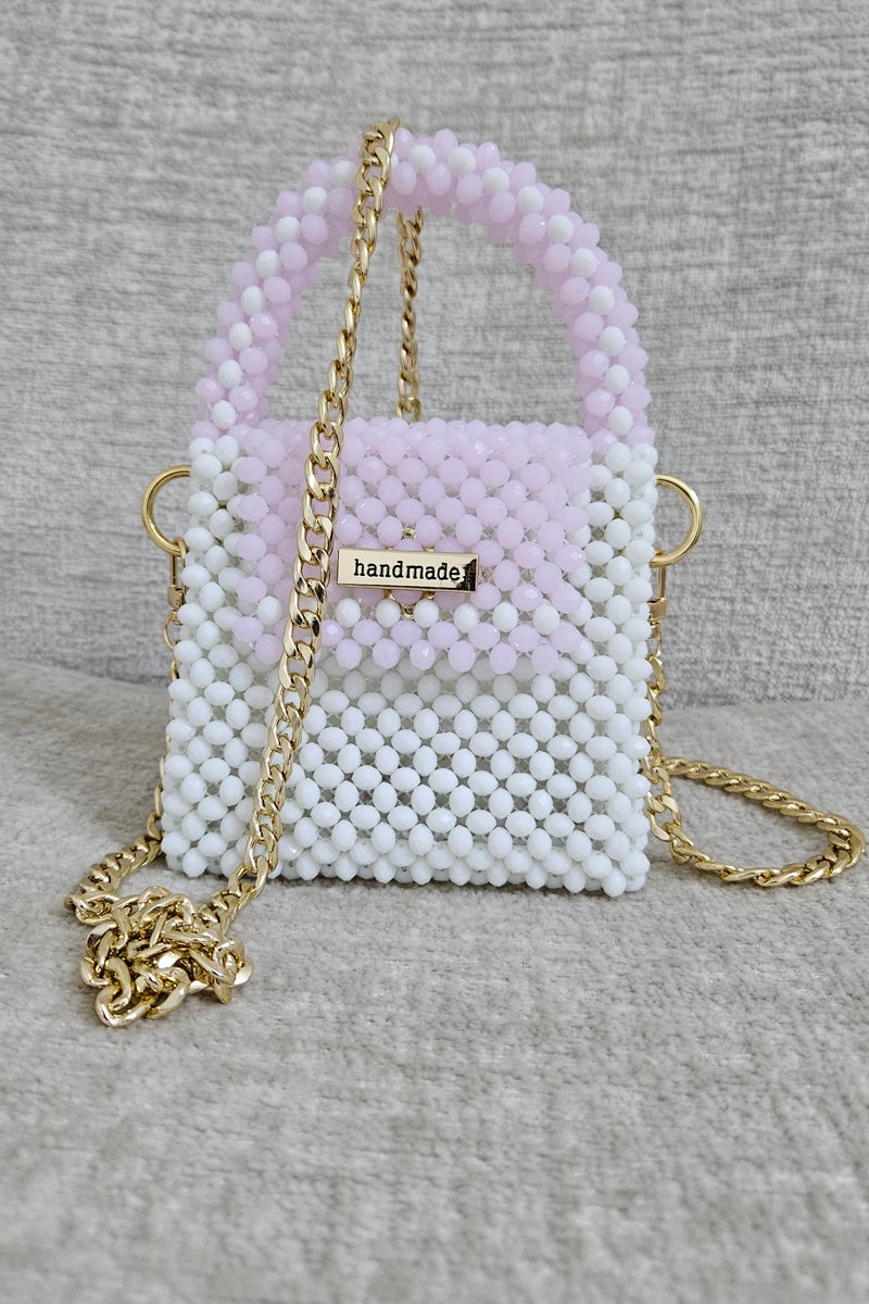 Handmade Crystal beaded bag - Image 3
