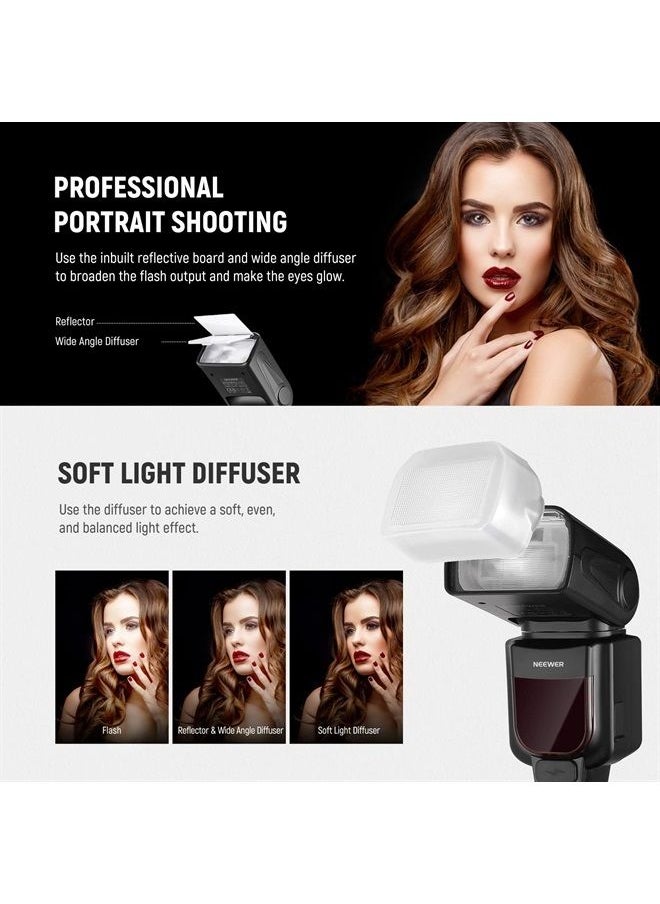 NEEWER Upgraded NW635II-N TTL Camera Flash Speedlite with LCD Screen, Compatible with Nikon D4 D5 D6 D60 D70S D90 D300 D500 D610 D700 D750 D780 D800 D810 D850 D3400 D5300 D7100 D7200 D7500 Z6II Z7II