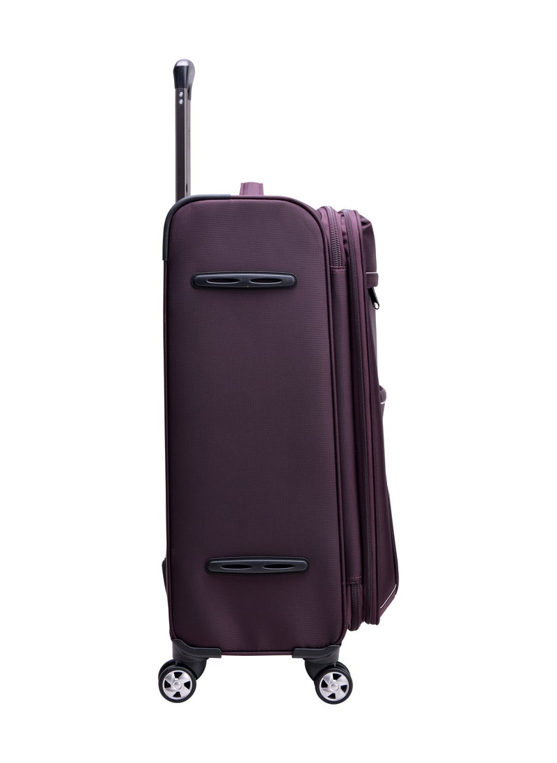 eminent Soft Shell Travel Bag Expandable Luggage Trolley for Unisex Polyester Light Weight Suitcase with TSA Lock 4 Quiet Double Spinner Wheels V6093SZ  - Image 5
