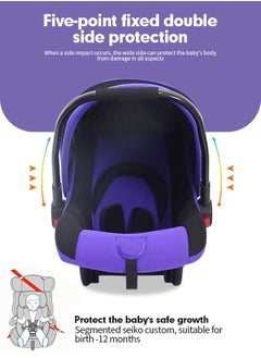 Baby Car Seat With Full Body Support Cushion Baby Car Chair Baby Carrier Cot with Adjustable Canopy - pzsku/Z31E0081ABFB54DA60BFCZ/45/_/1731309666/8caf6fc1-7e55-4d7b-946f-b7eca831debe