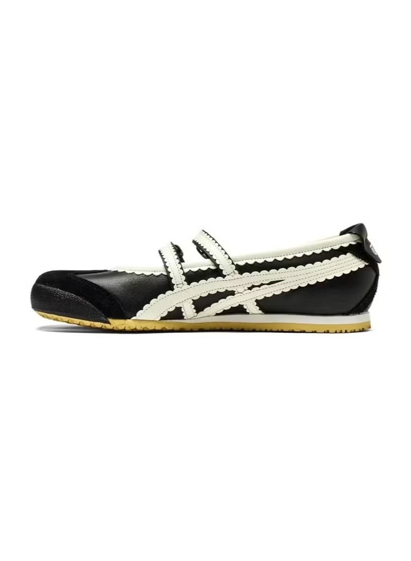 Onitsuka Tiger أونيتسوكه تايجر مكسيكو 66 TGRS حذاء نسائي سهل الارتداء – حذاء رياضي مزخرف بالأزهار - Image 2