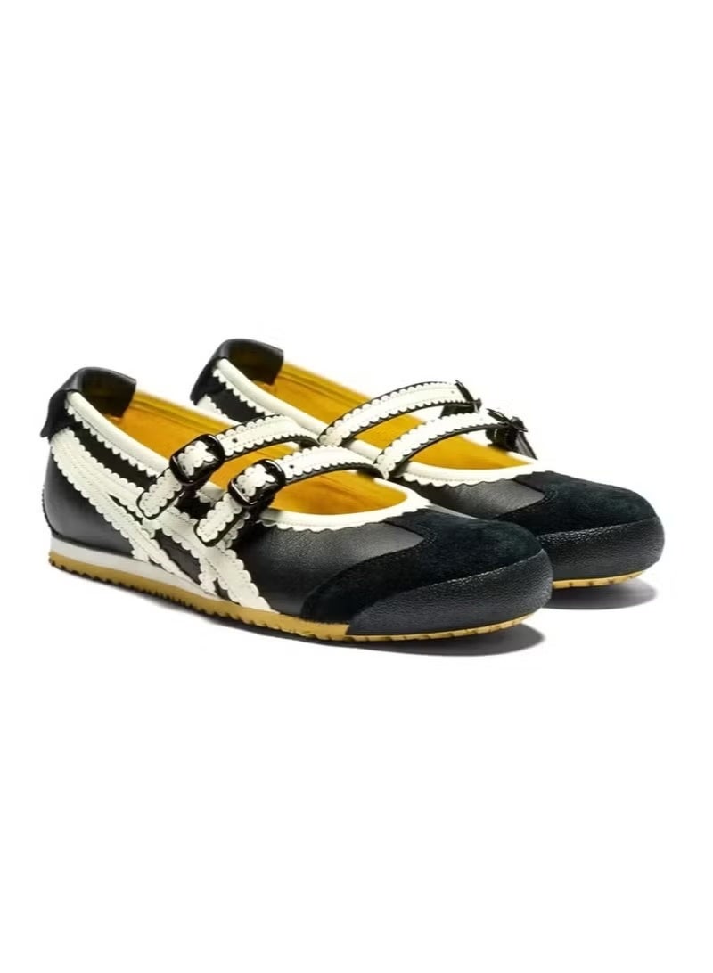 Onitsuka Tiger أونيتسوكه تايجر مكسيكو 66 TGRS حذاء نسائي سهل الارتداء – حذاء رياضي مزخرف بالأزهار - Image 3
