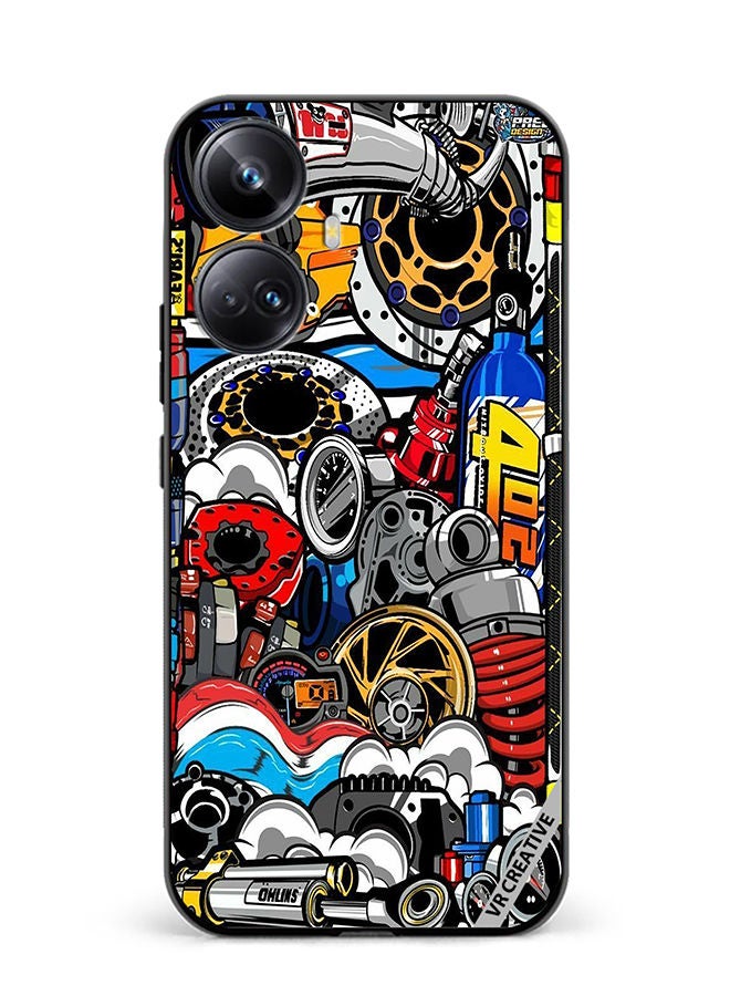 VR CREATIVE Protective Case Cover For Realme 10 Pro Plus Jdm Digital Republic Design Multicolour - Image 1