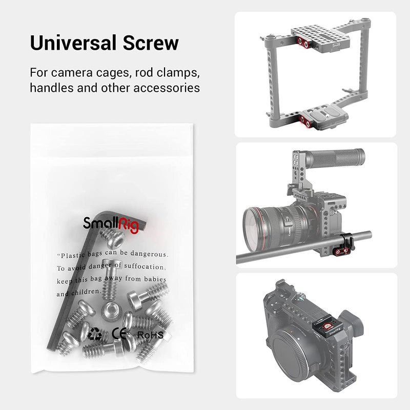 SMALLRIG Allen Wrench Screw 1/4" Screws Accessories Tool (12pcs/Pack) - 1713 - Image 5
