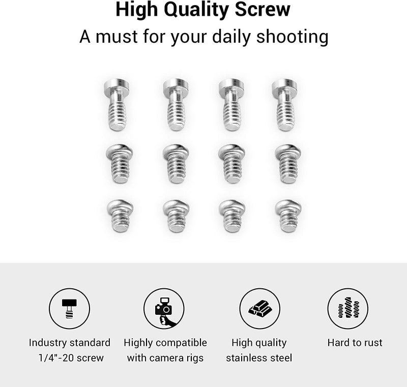 SMALLRIG Allen Wrench Screw 1/4" Screws Accessories Tool (12pcs/Pack) - 1713 - Image 4