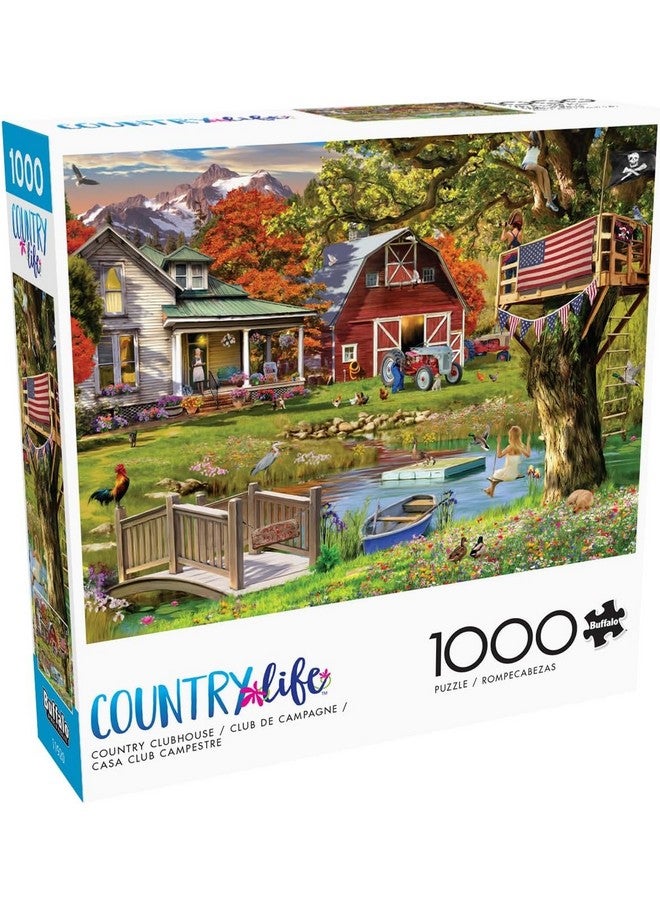 Buffalo Games - Garry Walton - Country Clubhouse - 1000 Piece Jigsaw Puzzle for Adults -Challenging Puzzle Perfect for Game Nights - Finished Size is 26.75 x 19.75 - Image 1