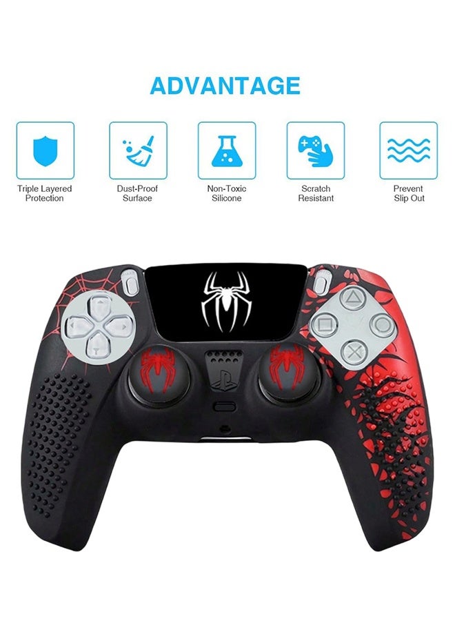 Ps5 Controller Skin, Ps5 Controller Accessories, 2 Pcs Thumb Grip Gaps with Touch Pad Sticker, Soft Silicone Grip Cover for PlayStation 5 DualSense Control - Image 3