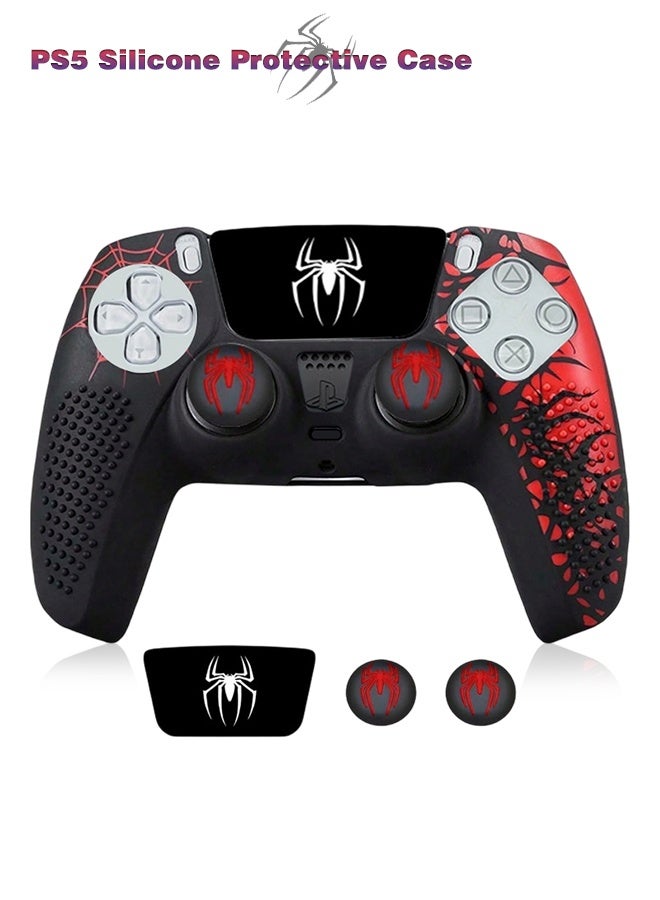 Ps5 Controller Skin, Ps5 Controller Accessories, 2 Pcs Thumb Grip Gaps with Touch Pad Sticker, Soft Silicone Grip Cover for PlayStation 5 DualSense Control - Image 1