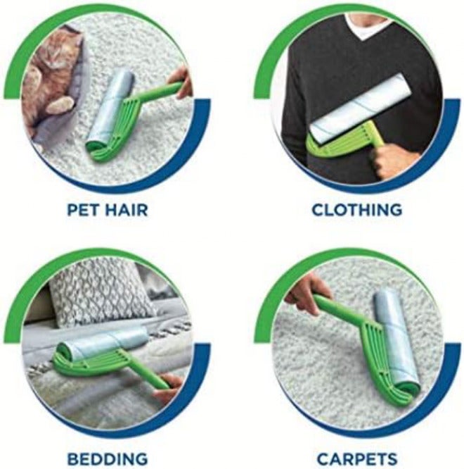 Leo Large 10-Inch Wide Lint Roller Refills 6 Rolls 300 Ultra-Wide Sheets for Lint Removers Household Cleaning Easily Remove Pet Hair Dust and Debris from Floors Carpets and Furniture - Image 4