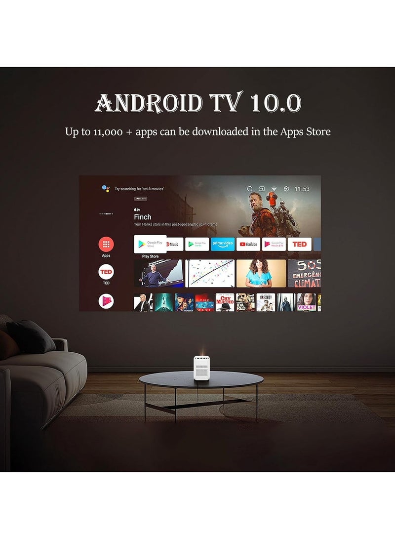 AROAQ X10 Mini Projector Android 10.0 Electric focus with 5G WiFi and BT 5.2 10000LUX Movie Projector Full HD 1080P Supported Video Projector home theater  - Image 3