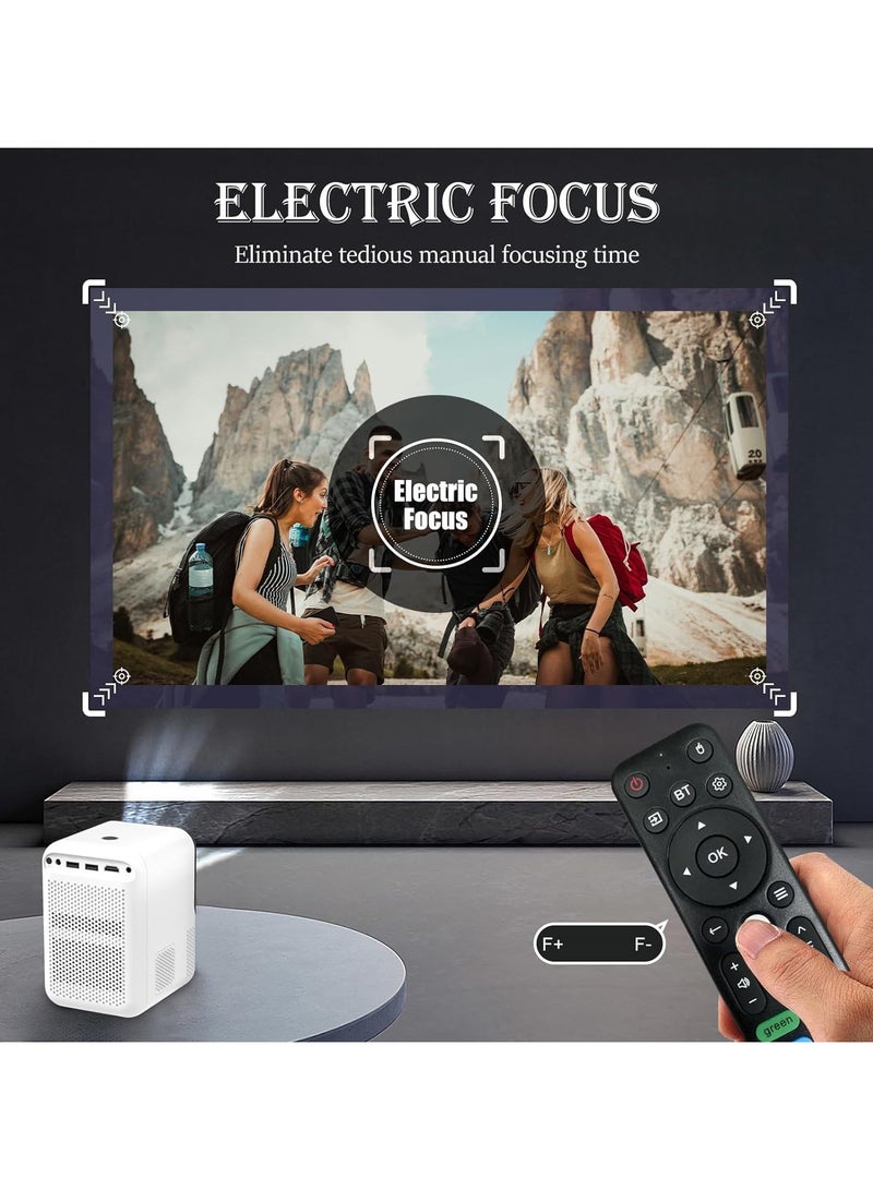 AROAQ X10 Mini Projector Android 10.0 Electric focus with 5G WiFi and BT 5.2 10000LUX Movie Projector Full HD 1080P Supported Video Projector home theater  - Image 4