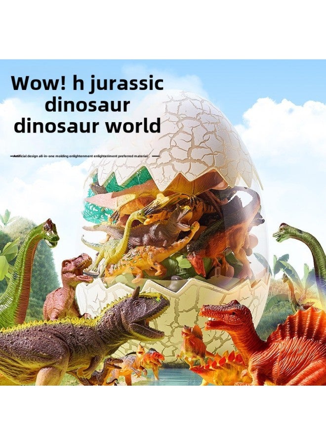 Children's Dinosaur Model Toys Can Receive Dinosaur Eggs Poultry Marine Dinosaur Animal World Model Toys 4-6-Color:Sea World 50-piece Set - Image 2