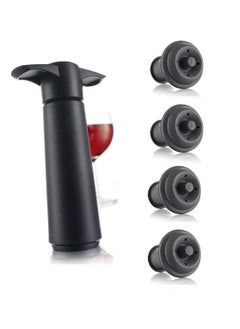 Wine Saver Pump with 2 Vacuum Bottle Stoppers Black Black Pump 4 Stoppers - pzsku/Z31E039728FA32A0FA3BAZ/45/_/1718623416/b9a43751-20b0-4100-b9a4-8ee010ba8404