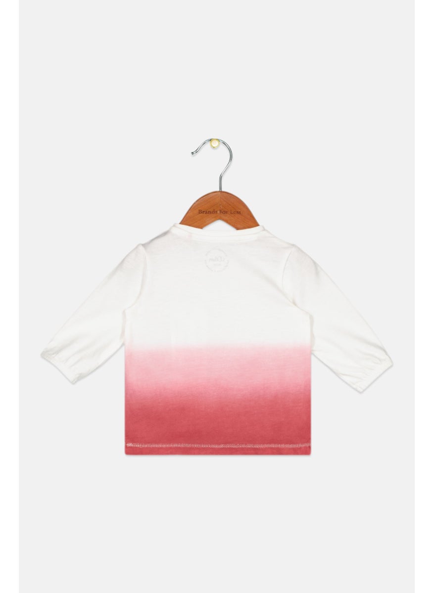 s.Oliver Toddlers Girl Long Sleeve Graphic Top, White Combo  - Image 2
