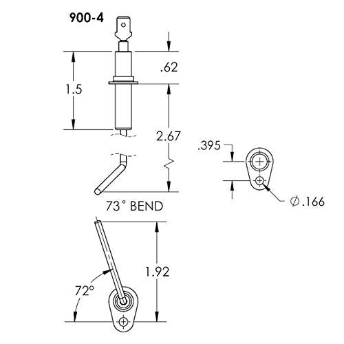 Duralight Furnace Flame Sensor Direct Replacement for Carrier Bryant Payne Day & Night LH680534 - Image 3