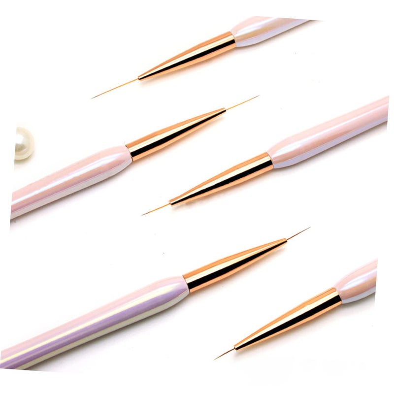 Pink Nail Art Brush For Fine Paint Detail Precision Manicure Tool Easy Application - Image 5