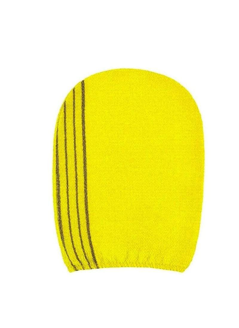 FLOR BEAUTY Loofah Sponge For Dead Skin Removal Yellow  - Image 1