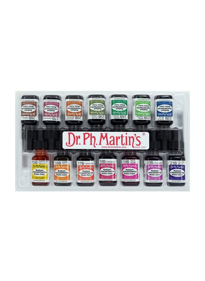 Dr. Ph. Martin's - Radiant Concentrated Water Color 0.5 Oz Set Of 14 (Set B) - Image 1
