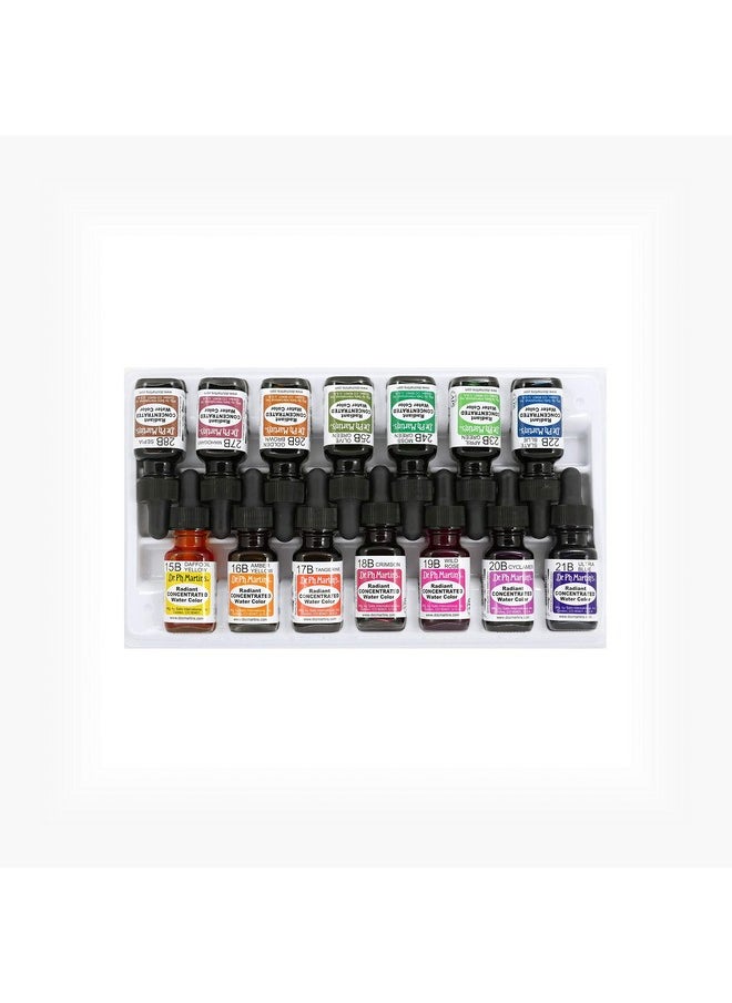 Dr. Ph. Martin's - Radiant Concentrated Water Color 0.5 Oz Set Of 14 (Set B) - Image 1
