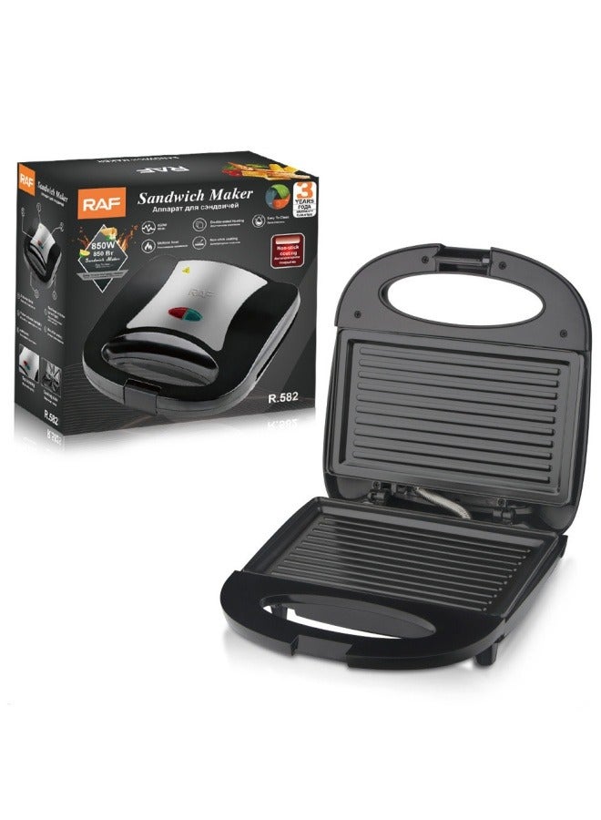 RAF Household double-sided breakfast machine waffle heating cake machine sandwich machine multifunctional light food bread machine - Image 1