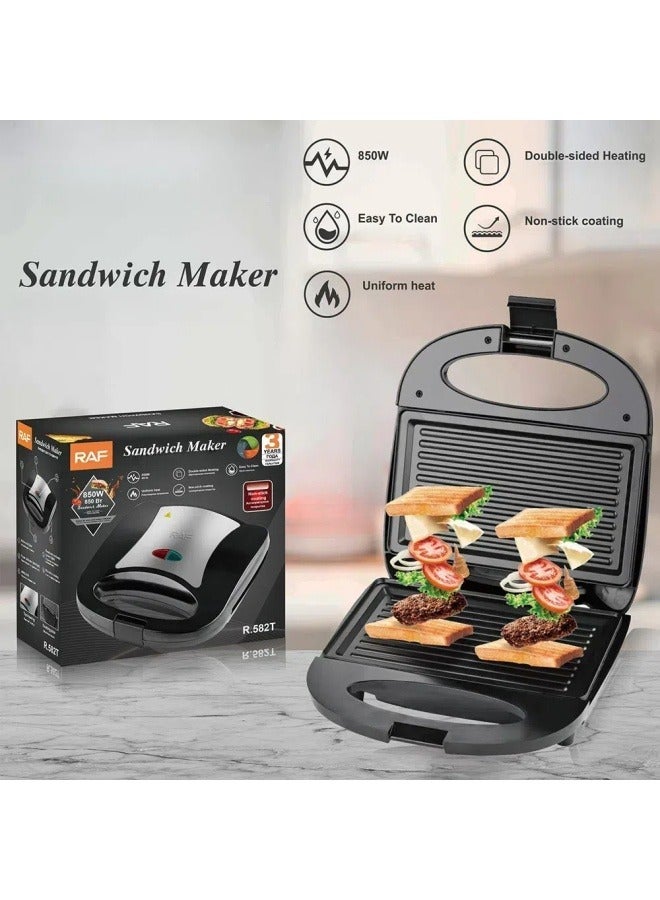 RAF Household double-sided breakfast machine waffle heating cake machine sandwich machine multifunctional light food bread machine - Image 4