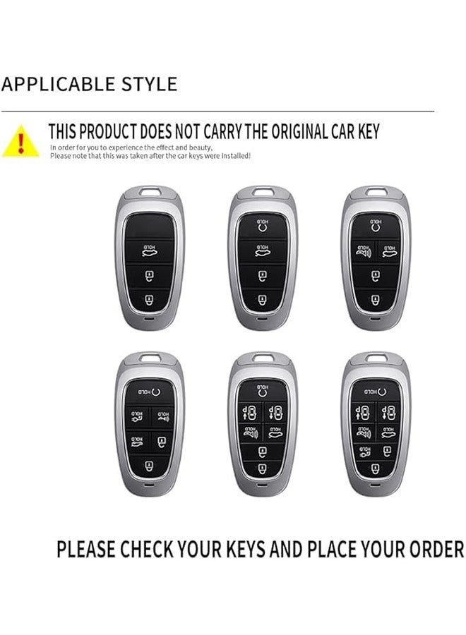 Smart Key Fob Cover Remote Key Shell Case Fit for Hyundai Sonata Santa Cruz Santa Fe Nexo Tucson Palisade - Image 2