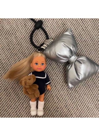 College Style Bear Doll Keychain