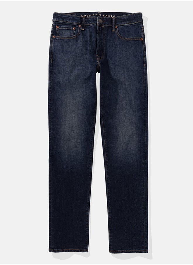 American Eagle - Dark Clean Athletic Rinse Wash Straight Jeans - Image 1